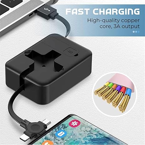 3 in 1 Retractable Triple Charging Box