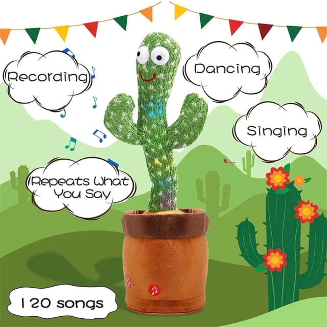 Dancing and Talking Cactus Toy for Kids