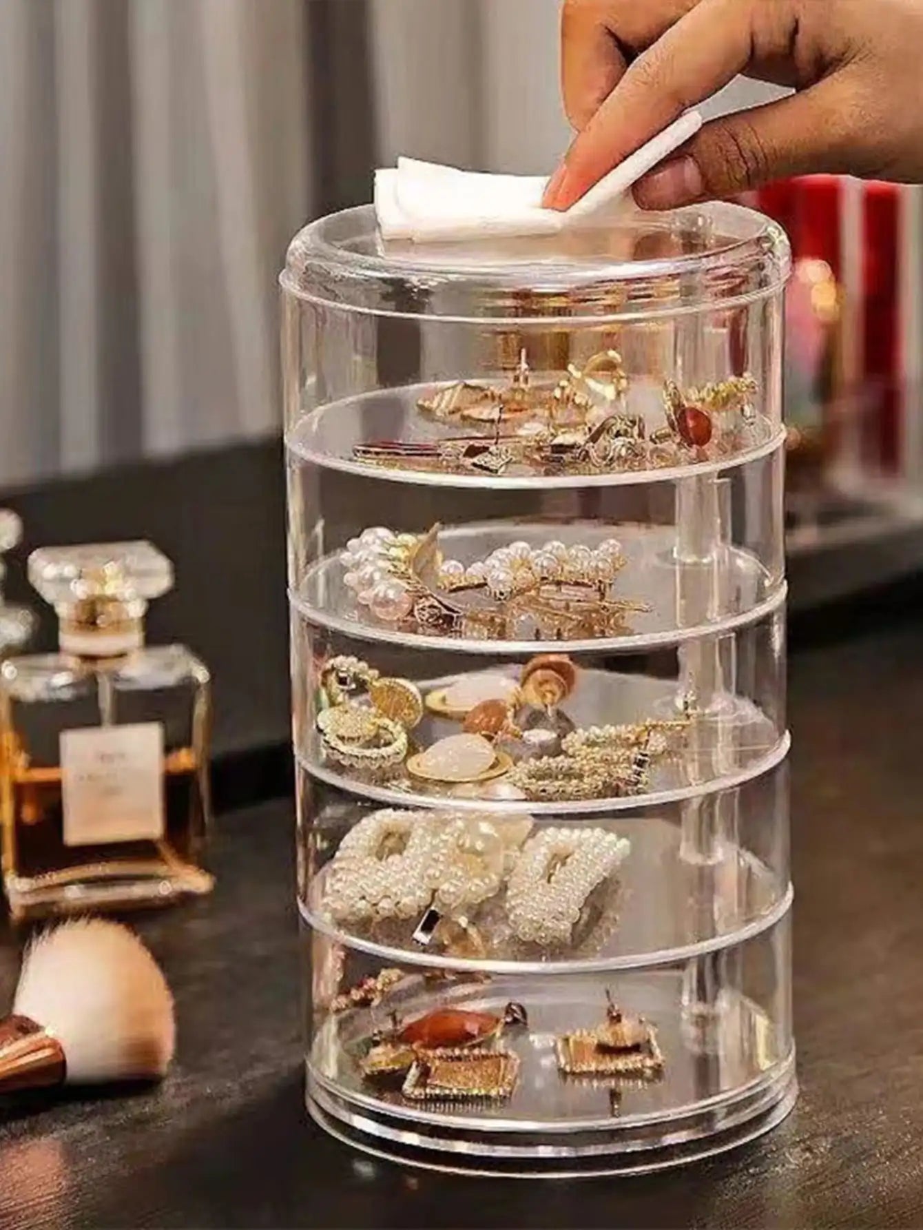 360 Rotatable 5 Layer Jewelry Storage Organizer