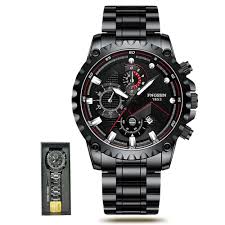 Fashion Business Large Dial Calendar Watch Black