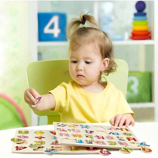 ABC Wooden Alphabet Kids Learning Board