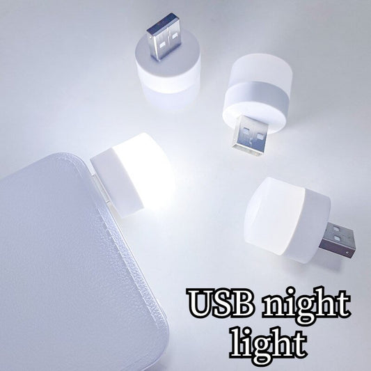 Pack Of 2 - Pocket Mini LED Night Light USB Plug Lamp.